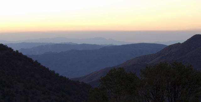 what a view at the end of a mountain day